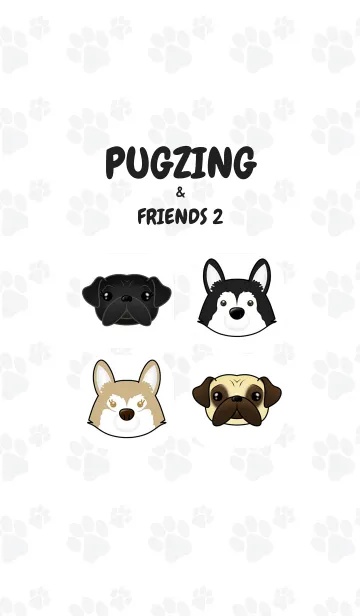 [LINE着せ替え] PUGZING＆FRIENDS 2の画像1