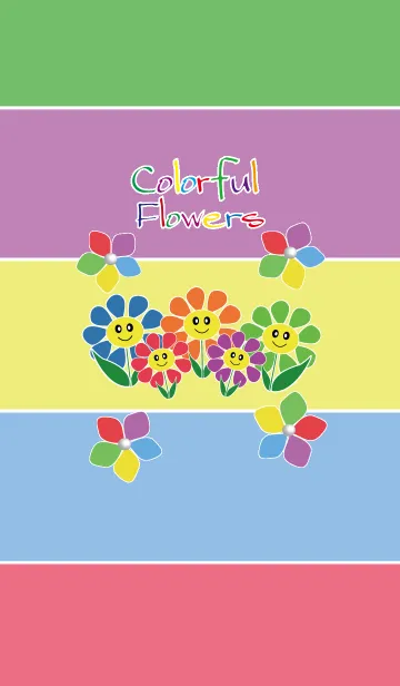 [LINE着せ替え] Colorful Flowersの画像1