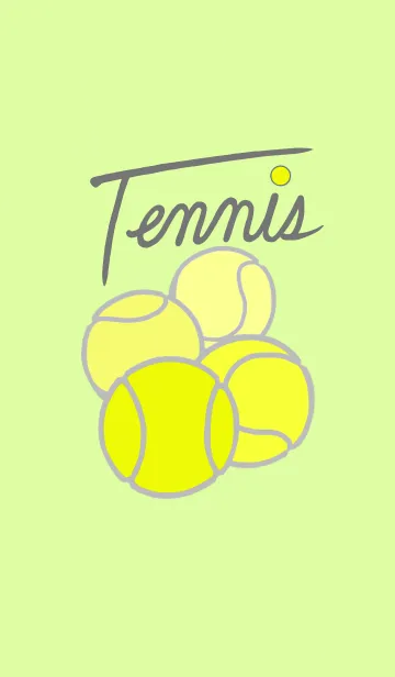 [LINE着せ替え] Simple tennisの画像1