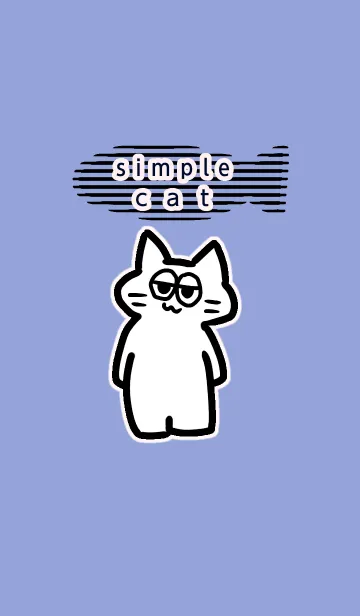 [LINE着せ替え] simple catの画像1