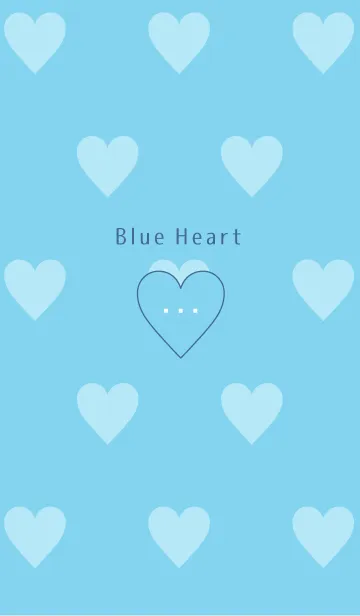 [LINE着せ替え] ♡Blue Heart♡の画像1
