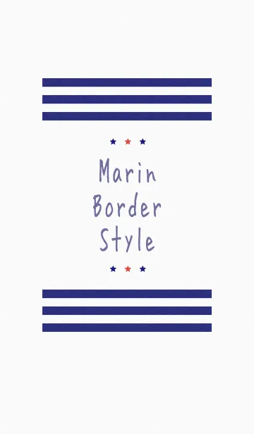 [LINE着せ替え] Marin Border Styleの画像1