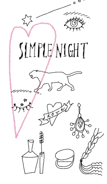 [LINE着せ替え] SIMPLE NIGHTの画像1