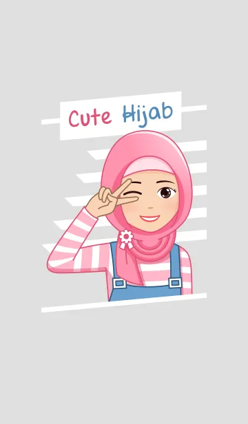 [LINE着せ替え] Cute Hijabの画像1