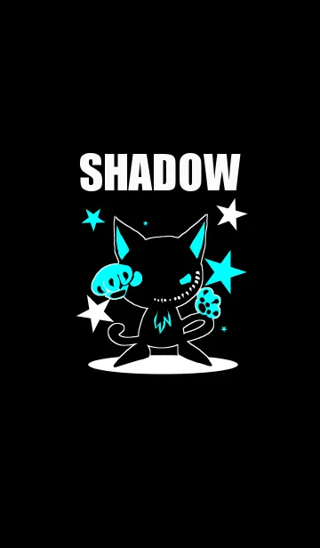 [LINE着せ替え] LIGHT UP SHADOW CATの画像1