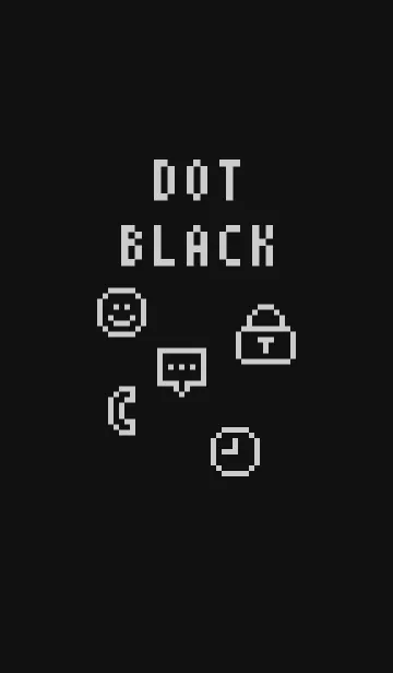 [LINE着せ替え] DOT BLACK（ドットブラック）の画像1