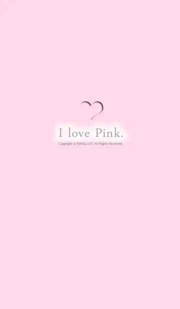 I love pink.のLINE着せ替え