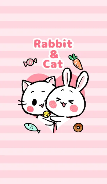 [LINE着せ替え] Rabbit＆Cat.の画像1