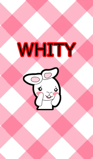 [LINE着せ替え] 白いウサギ WHITYの画像1