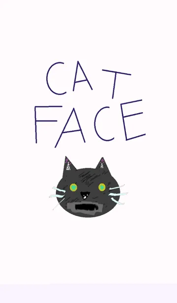 [LINE着せ替え] 猫の顔だけの画像1