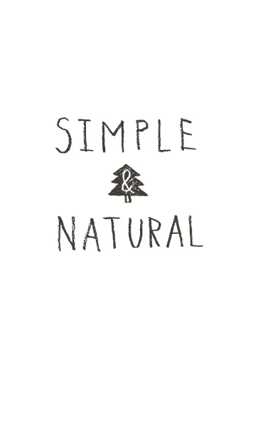 [LINE着せ替え] SIMPLE ＆ NATURALの画像1