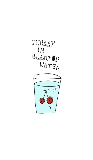 [LINE着せ替え] Cherry in glass of waterの画像1
