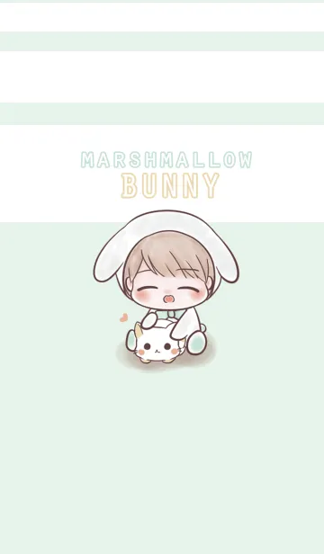 [LINE着せ替え] Marshmallow Bunnyの画像1