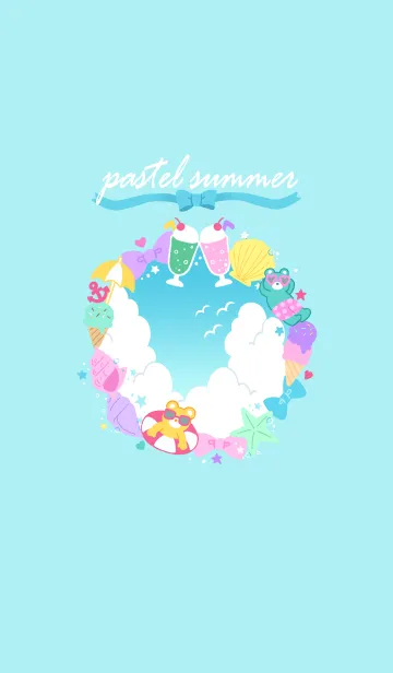 [LINE着せ替え] pastel summerの画像1