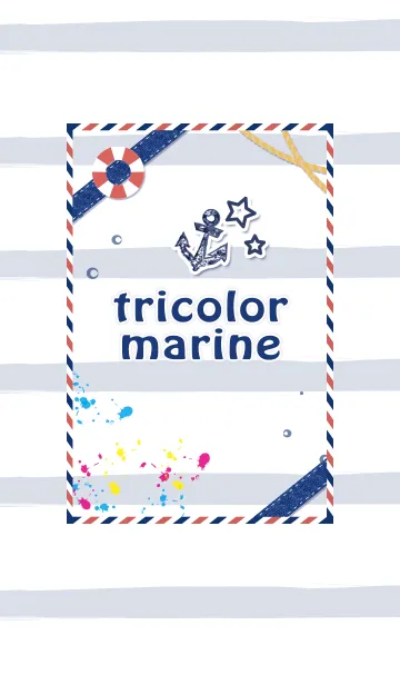 [LINE着せ替え] .-*tricolor marine～*-.の画像1