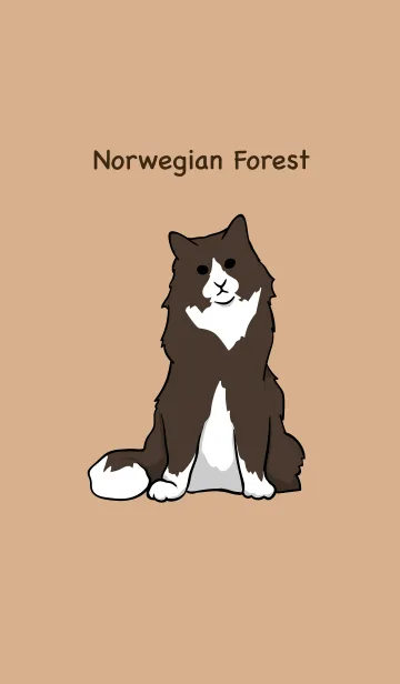 [LINE着せ替え] ノルウェージャンフォレスト猫の画像1