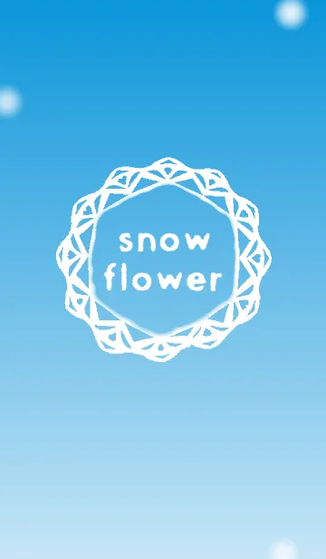[LINE着せ替え] snow flowerの画像1