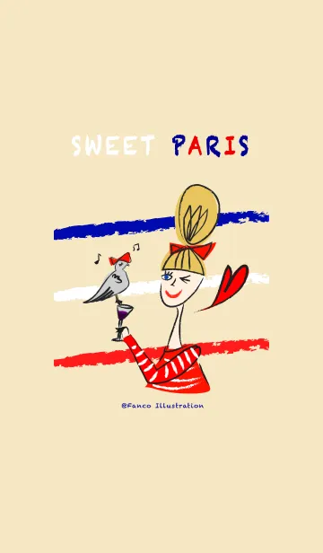 [LINE着せ替え] Sweet PARISの画像1