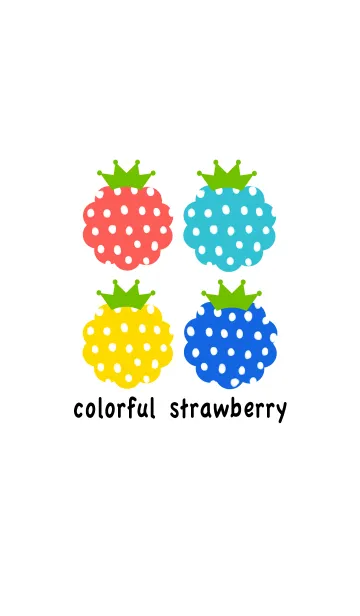 [LINE着せ替え] colorful strawberryの画像1