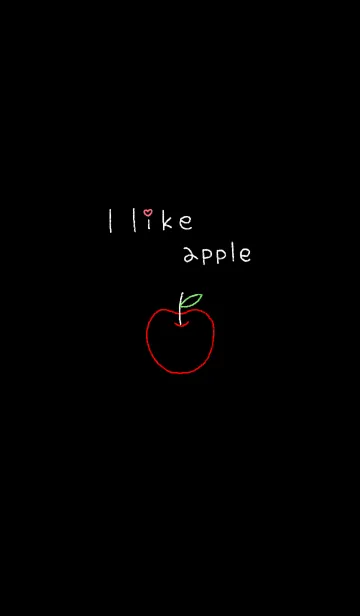 [LINE着せ替え] I like appleの画像1