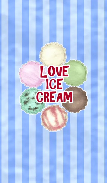 [LINE着せ替え] LOVEアイスクリームの画像1
