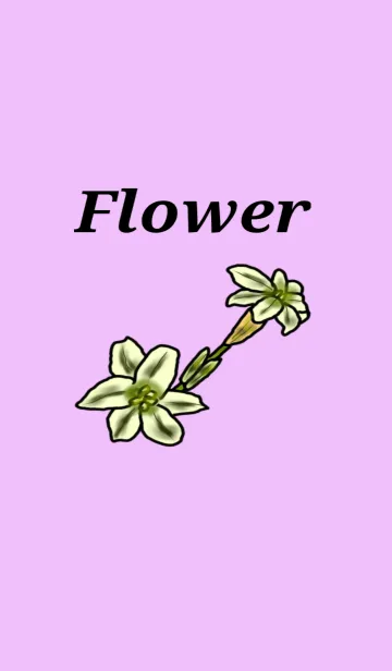 [LINE着せ替え] 手書きの花の画像1