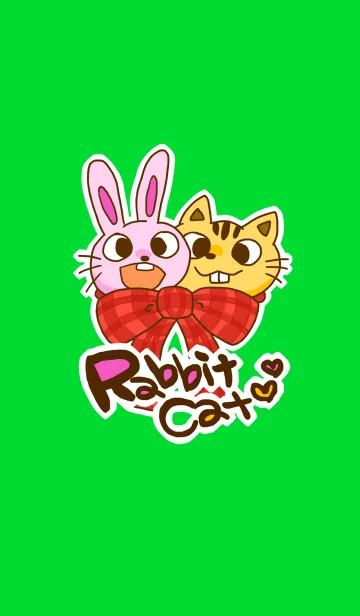 [LINE着せ替え] うさぎ と ねこの画像1
