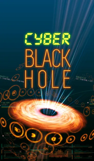 [LINE着せ替え] CYBER (BLACK HOLE)の画像1