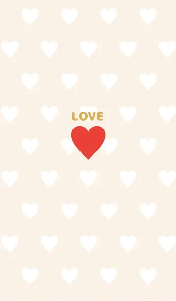 [LINE着せ替え] ♡Love Dot Heart♡の画像1
