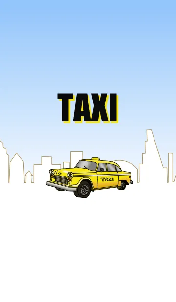 [LINE着せ替え] ニューヨークの黄色いタクシーの画像1