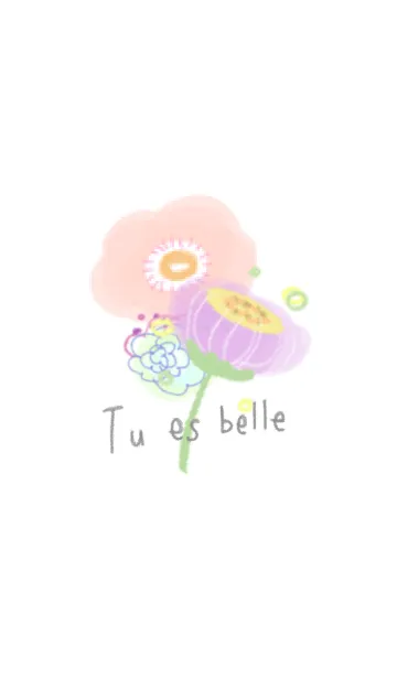 [LINE着せ替え] Tu es belleの画像1
