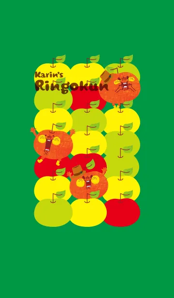 karinのuhyohyoな『りんごくん.1uhyohyo』のLINE着せ替え