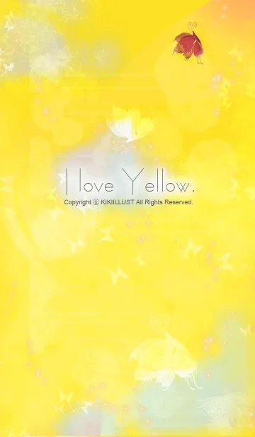 [LINE着せ替え] I love yellowの画像1