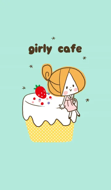 [LINE着せ替え] girly cafeの画像1