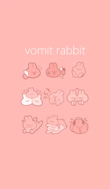 [LINE着せ替え] vomit rabbit きせかえの画像1