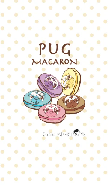 [LINE着せ替え] Pug Macaronの画像1