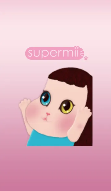 [LINE着せ替え] Super mii - QQ Cat girl - miss miiの画像1