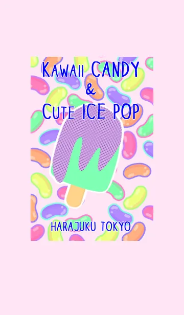 [LINE着せ替え] Kawaii Candy ＆Cute IcePop HARAJUKU TOKYOの画像1