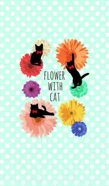 [LINE着せ替え] FLOWER WITH CATの画像1