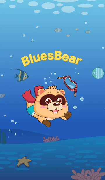 [LINE着せ替え] BluesBear underwater worldの画像1