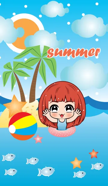Theme summerの着せ替えメイン画像