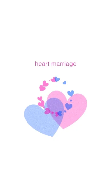 [LINE着せ替え] heart marriage (white version)の画像1