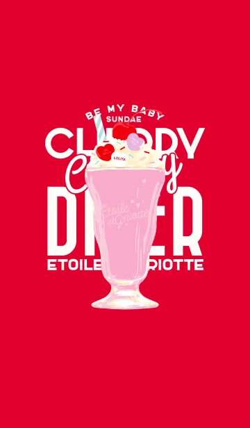 [LINE着せ替え] CHERRY CREAMY DINERの画像1