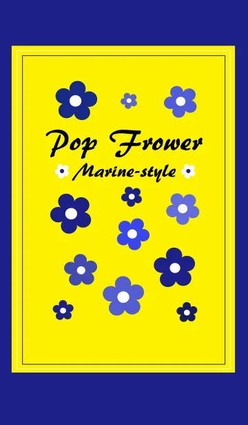 [LINE着せ替え] Pop frower Marine-styleの画像1