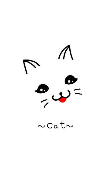 [LINE着せ替え] 猫 simple is bestの画像1