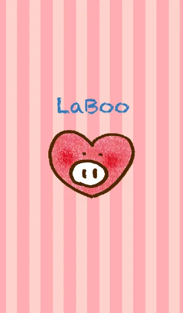 [LINE着せ替え] ハートブタLaBoo（ラブ〜）の画像1