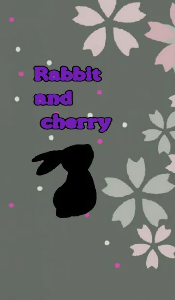 [LINE着せ替え] うさぎと桜の画像1