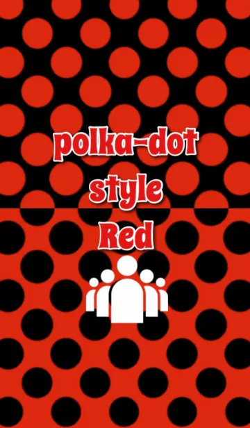 [LINE着せ替え] polka-dot style Redの画像1