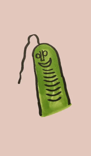 [LINE着せ替え] ミドリムシのお豆ちゃんの画像1