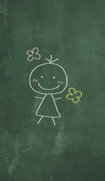 [LINE着せ替え] 黒板でらくがきの画像1